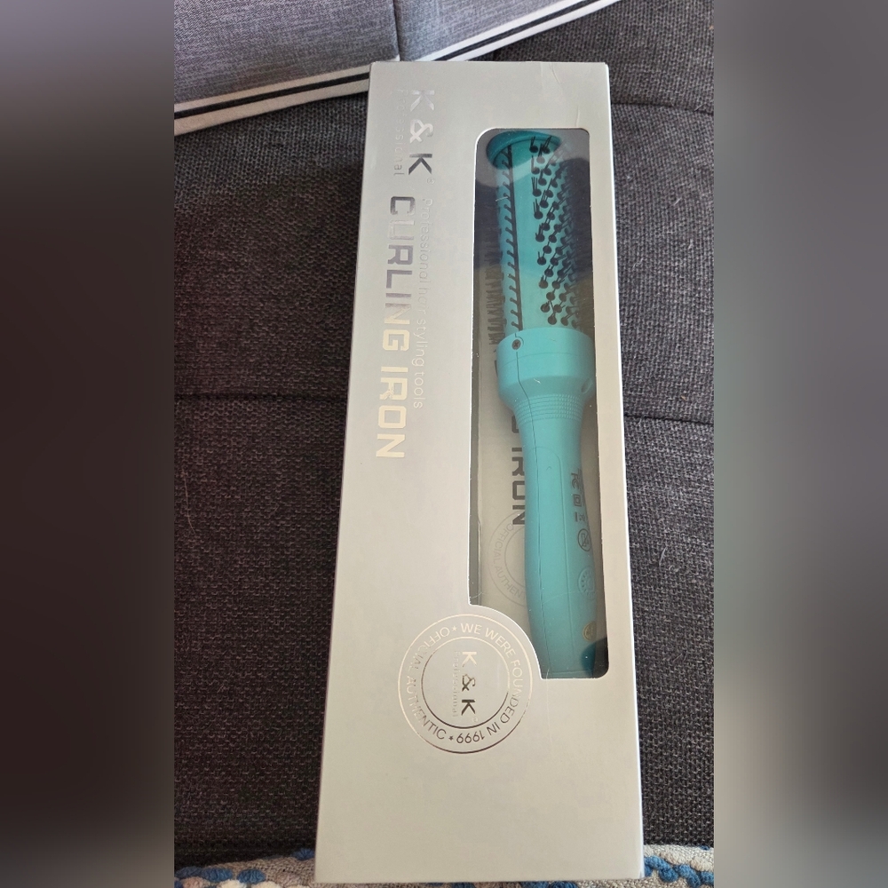 Teal Curling Iron Brush - Styling Hot Tool